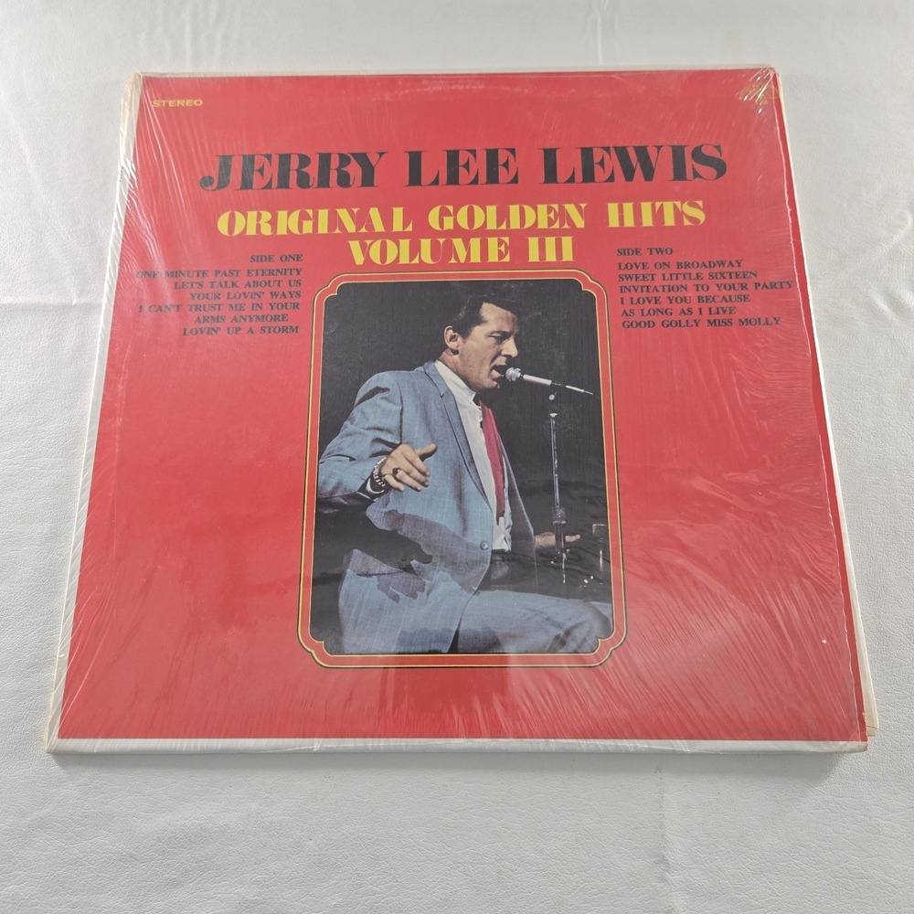 Original Golden Hits, Vol. 3 by Jerry Lee Lewis Record LP Vinyl 1971 Good Tested